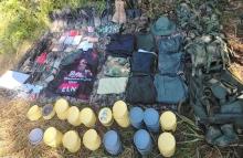 Ejército Nacional ubicó depósito ilegal del GAO ELN en zona rural de Yondó, Antioquia