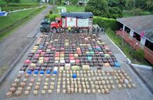 Histórico golpe al narcotráfico en Colombia: Ejército Nacional incautó más de 8.6 toneladas de marihuana en el Huila