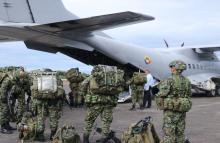 Transporte de tropa refuerza la seguridad en el Guaviare  