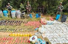 Ejército Nacional incauta arsenal de explosivos en Arauca, pertenecientes al GAO residual, Subestructura 28