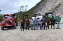 Cuatro capturas en acción interinstitucional contra la explotación ilícita de yacimientos mineros