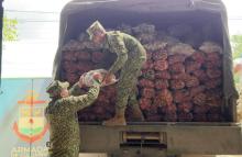 Armada de Colombia transportará 600 toneladas de alimentos en Sucre