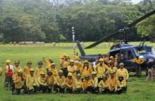 Movilización táctica fortalece preparación nacional para enfrentar incendios forestales en el Caquetá