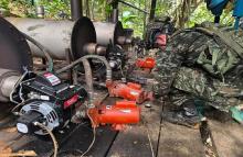 Desmantelado laboratorio ilegal con capacidad de producir tonelada y media mensual de clorhidrato de cocaína en Tumaco