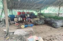 Ejército y Policía Nacional ubicaron un laboratorio para la producción de pasta base de coca en Tierralta, Córdoba