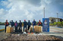 En San Andrés y Providencia, Armada de Colombia incautó más de 180 kilogramos de pesca ilegal