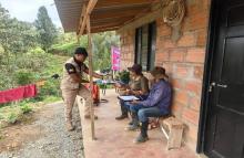 Desminadores del Ejército Nacional intervienen zonas rurales de Yarumal, Antioquia