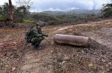 Ejército Nacional neutralizó 6 artefactos explosivos improvisados sobre las vías de acceso a Anorí, Antioquia