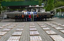 En el Pacífico nariñense, Armada de Colombia interrumpió el tráfico de más de una tonelada de cocaína