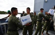 Armada de Colombia transportó más de 58 toneladas de ayudas humanitarias al Pacífico colombiano