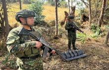 Ejército Nacional localizó depósito ilegal de explosivos en zona rural de Mongua, Boyacá 