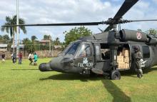 Apoyo humanitario aéreo beneficia a comunidades de San Juan de Urabá afectadas por fuertes lluvias