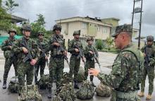 Operaciones militares contrarrestan el tráfico de estupefacientes y la minería ilegal en Putumayo y la frontera con Ecuador