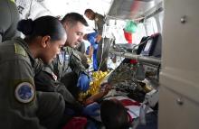 Traslado aeromédico masivo salva la vida de soldados