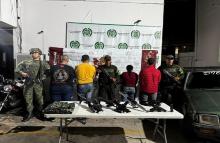 Ejército Nacional capturó a cuatro presuntos integrantes del grupo armado ELN