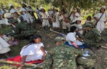 Ejército Nacional rescata a 13 integrantes de la comunidad indígena Arhuaca