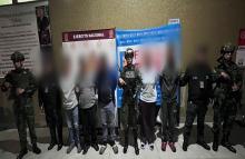 Ejército y Fiscalía capturaron a cinco personas en Bogotá