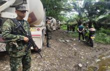 Ejército Nacional recuperó maquinaria hurtada de la empresa en zona rural de La Dorada, Caldas