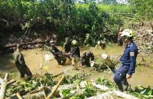 Ejército Nacional atiende emergencia por inundación en el municipio de Granada, Meta