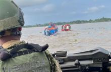   Luego de una emergencia fluvial en Bolívar, 14 personas fueron rescatadas por la Armada de Colombia en el río Magdalenacog