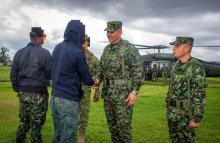 13 integrantes de la estructura residual 'Carlos Patiño' se entregaron voluntariamente al Ejército Nacional en el Cañón del Micay