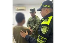 Ejército Nacional recupera a un menor de edad integrante de un grupo al margen de la ley en el Tolima