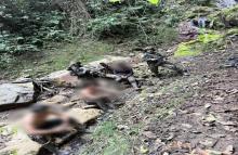 En medio de combates se logró la neutralización de un integrante de este grupo ilegal y la captura de cuatro sujetos más, entre ellos el cabecilla, alias Esteban.