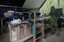Ejército Nacional desmanteló laboratorio para procesar cocaína que producía 2,5 toneladas mensuales destinadas a financiar el terrorismo en Guaviare