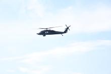 Aeronaves de la Fuerza Aeroespacial acompañan a los colombianos en su cita con la democracia