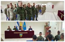 Ejército de El Salvador recibe comisión académica de instructores militares colombianos