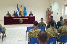Ejército de El Salvador recibe comisión académica de instructores militares colombianos