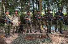 Ejército Nacional ubicó depósito ilegal con explosivos pertenecientes a grupo armado residual en Caquetá