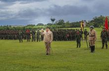 Cuarta División realiza transmisión de mando en la Vigésima Segunda Brigada de Selva