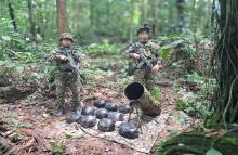 Operación militar del Ejército Nacional permitió la destrucción de 10 explosivos que ponían en riesgo a la población en Guaviare