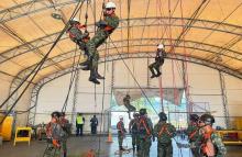 Ejército Nacional fortalece las competencias de su personal en  trabajo seguro en alturas