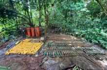 Ejército Nacional frustró posible acción terrorista en Tumaco al destruir el mayor depósito ilegal de explosivos hallado en 2026