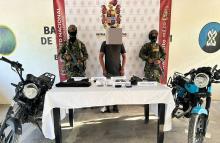 Ejército Nacional captura a dos sujetos e incauta armamento en La Guajira