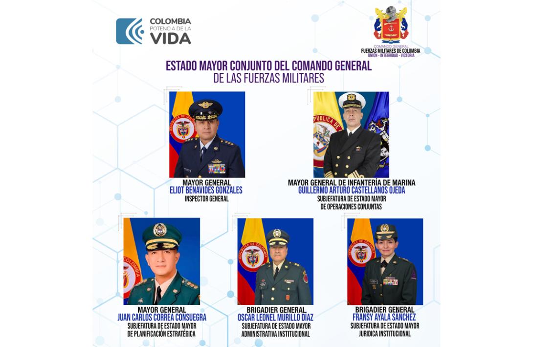 Trece Comandos y Unidades del Comando General de las Fuerzas Militares tendrán cambios