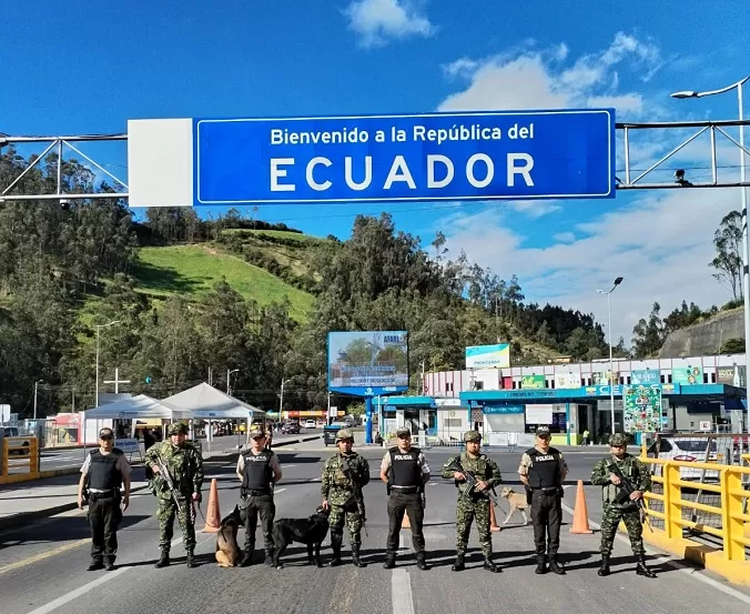 Ejército Nacional de Colombia refuerza la seguridad en la frontera con Ecuador