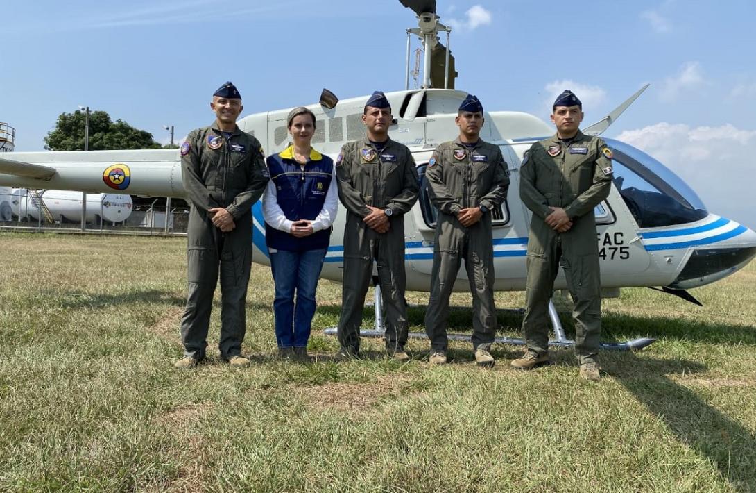 Desde el aire, continúa el trabajo mancomunado de anticipación al riego por la temporada seca en el suroccidente del país