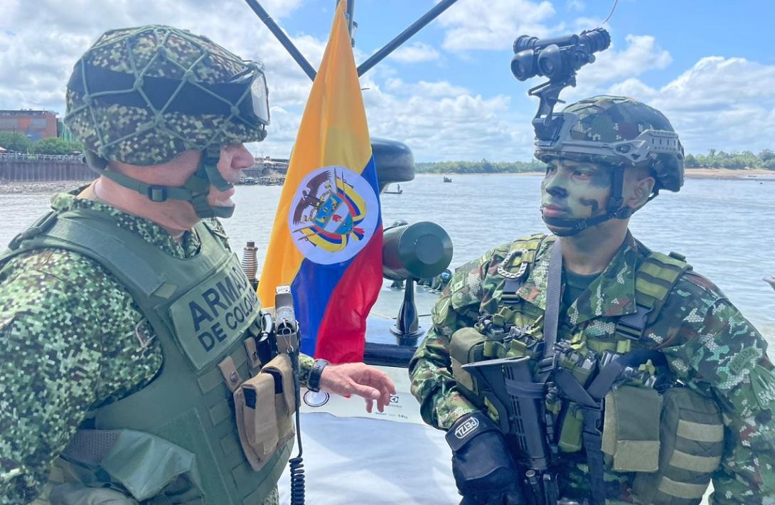 Fuerzas Militares fortalecen operaciones con más de 200 hombres sobre el río San Juan, en Chocó