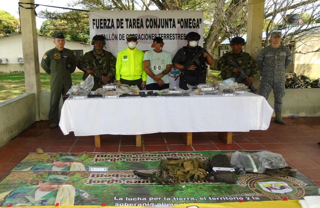Fuerzas Militares incauta abundante material de guerra al GAO residual en La Macarena - Meta