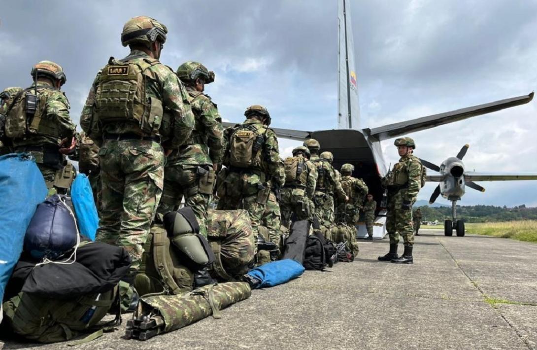 Fuerzas Militares desplegaron más de 200 soldados y capacidades tecnológicas en operaciones militares en el nordeste antioqueño y sur de Bolívar