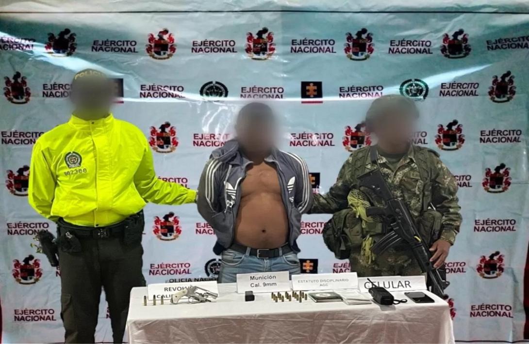 Capturado alias 'Pablo' o 'Raúl', cabecilla de la subestructura suroeste antioqueño del Clan del Golfo