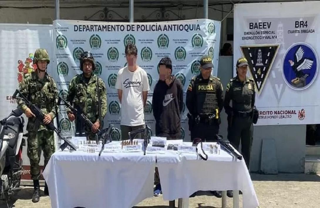 En el oriente antioqueño fueron capturados dos sujetos presuntamente pertenecientes a la Subestructura Carlos Mauricio García, del Clan del Golfo