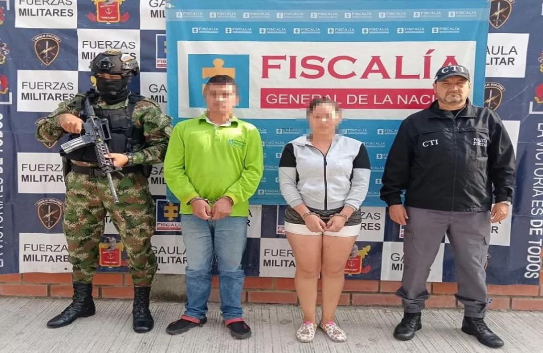 Gaula Militar y CTI capturan pareja por secuestro y extorsión en el Huila