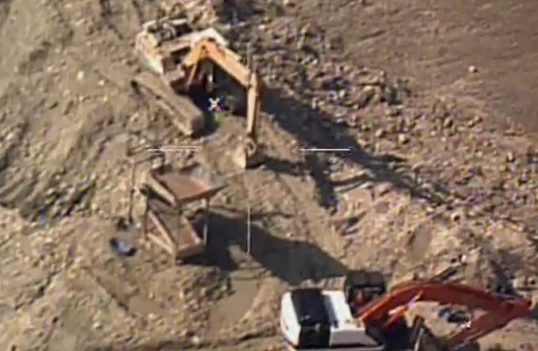 Destrucción de maquinaria en operación contra la explotación ilícita minera en Norcasia, Caldas