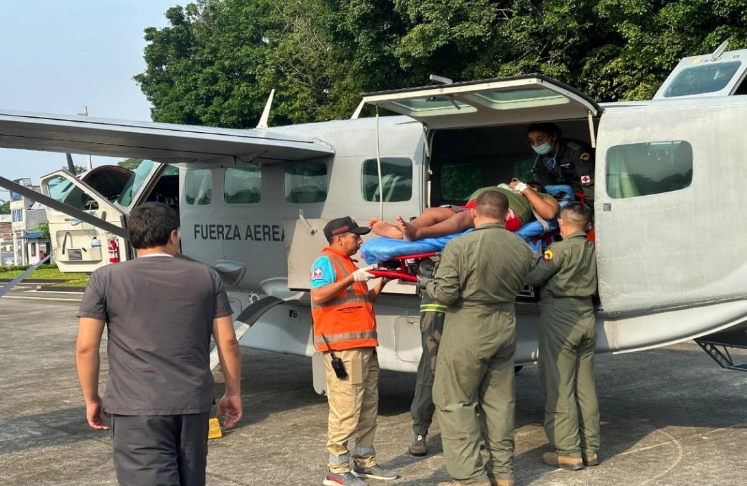 Las vidas de una mujer gestante y su bebé fueron salvadas por traslado de la Fuerza Aérea