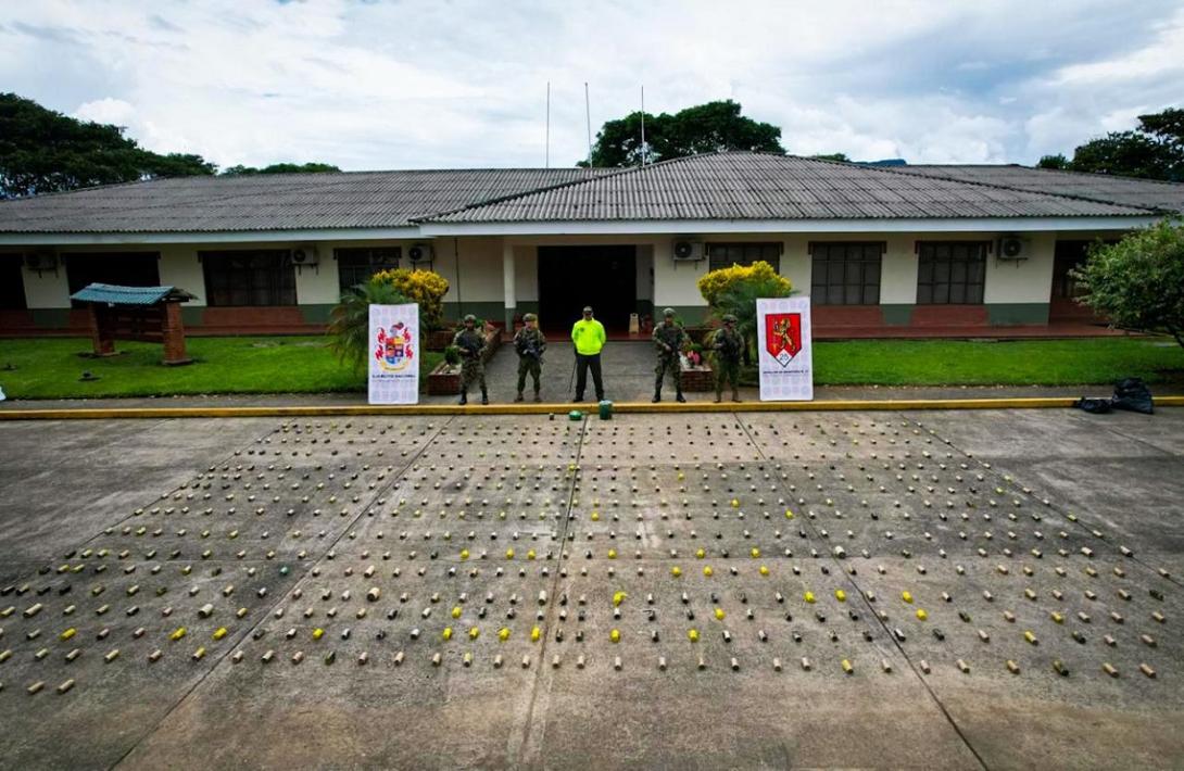 Fuerzas Militares neutralizan más de 650 artefactos explosivos que los Comandos de Frontera tenían listos para acciones terroristas en Putumayo