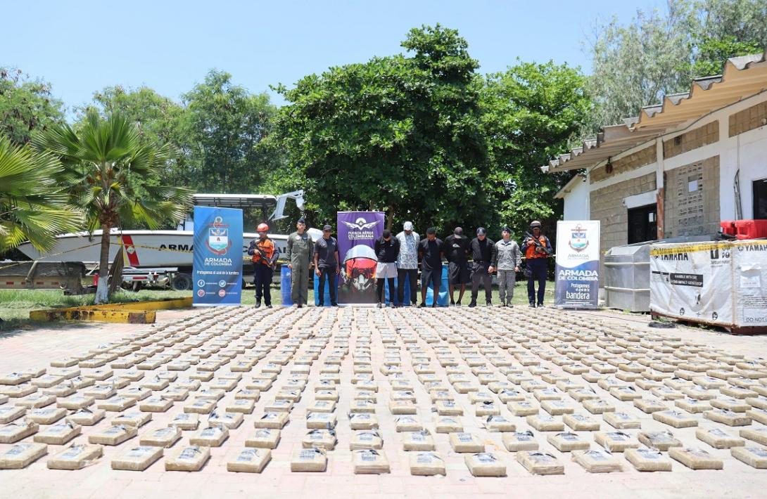 Incautados más de 700 kilogramos de clorhidrato de cocaína
